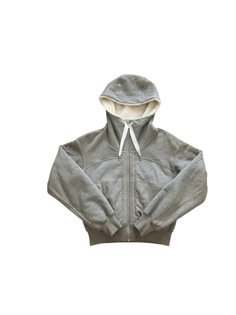 Lululemon Short and Sweet Sherpa Reversible Jacket Womens Small Gray Fleece